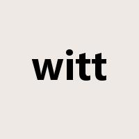 witt是什么意思