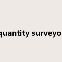quantity surveyor是什么意思