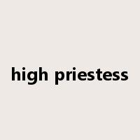 high priestess是什么意思