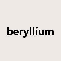 beryllium是什么意思