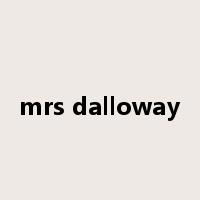 mrs dalloway是什么意思