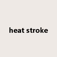 heat stroke是什么意思