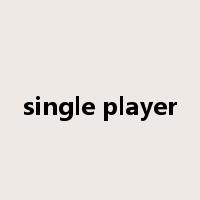 single player是什么意思