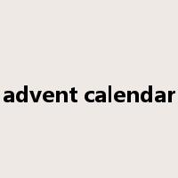 advent calendar是什么意思