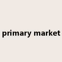 primary market是什么意思