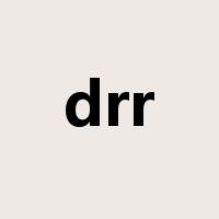 drr是什么意思