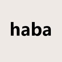 haba是什么意思