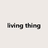 living thing是什么意思