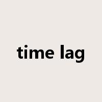 time lag是什么意思