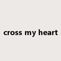 cross my heart是什么意思