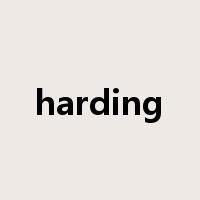 harding是什么意思