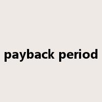 payback period是什么意思