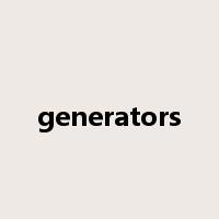generators是什么意思