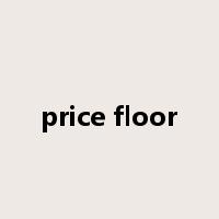 price floor是什么意思