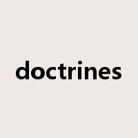 doctrines是什么意思