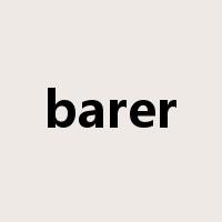 barer是什么意思