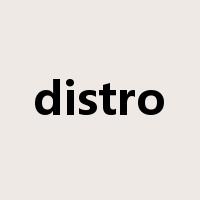 distro是什么意思