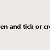 listen and tick or cross是什么意思