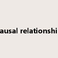causal relationship是什么意思