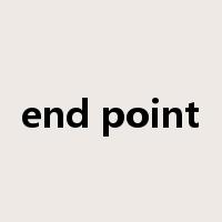 end point是什么意思