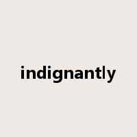 indignantly是什么意思