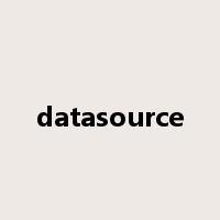 datasource是什么意思