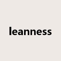 leanness是什么意思