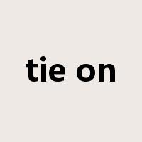 tie on是什么意思