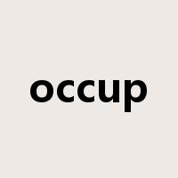 occup是什么意思