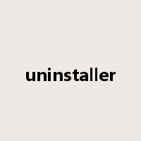 uninstaller是什么意思