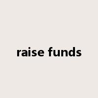 raise funds是什么意思