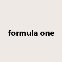 formula one是什么意思