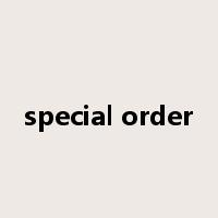 special order是什么意思