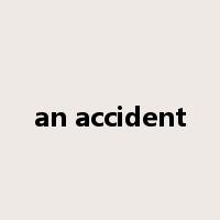 an accident是什么意思