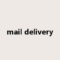 mail delivery是什么意思