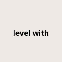 level with是什么意思