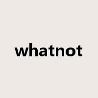 whatnot是什么意思