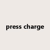 press charge是什么意思