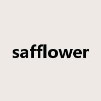 safflower是什么意思