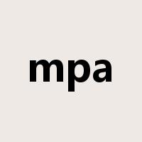mpa是什么意思