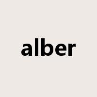alber是什么意思