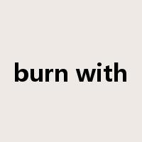 burn with是什么意思