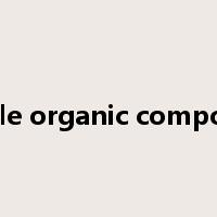 volatile organic compounds是什么意思