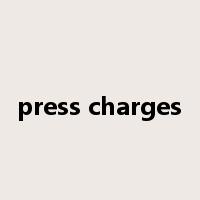 press charges是什么意思
