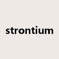 strontium是什么意思