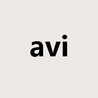 avi是什么意思