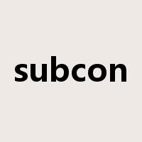 subcon是什么意思