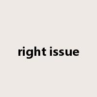 right issue是什么意思