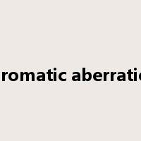 chromatic aberration是什么意思