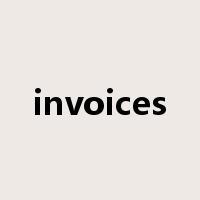 invoices是什么意思